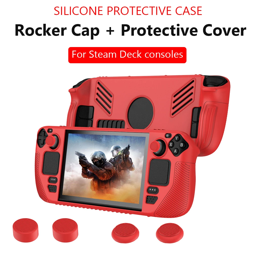

For Steam Deck Game Console Soft Shell Game Console TPU Protective Case for Steam Deck Console Shockproof Anti-drop Cover