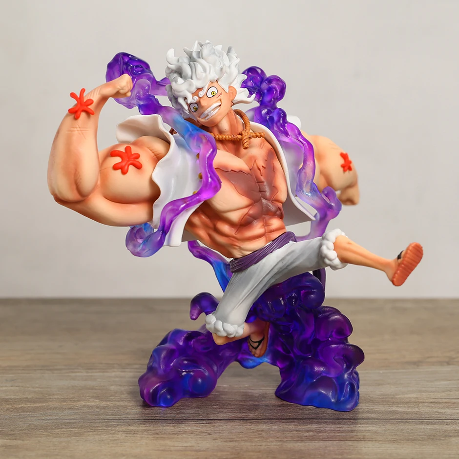 

16cm One Piece Muscle Man Gear 5 Nika Luffy PVC Figure Model Figurine Brinquedos Gift