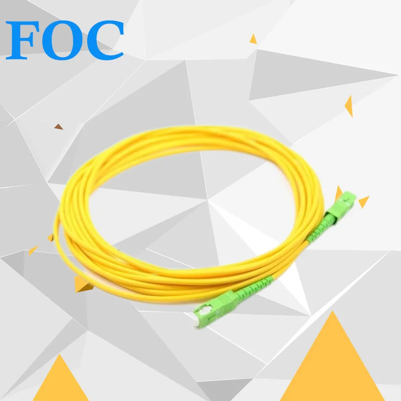 

Free Shipping SC Fiber Optic Cable Singlemode SM Simplex 9/125 OS2 3.0mm Optical Fiber Patch Cord SC/APC, 1M/2M/3M/5M