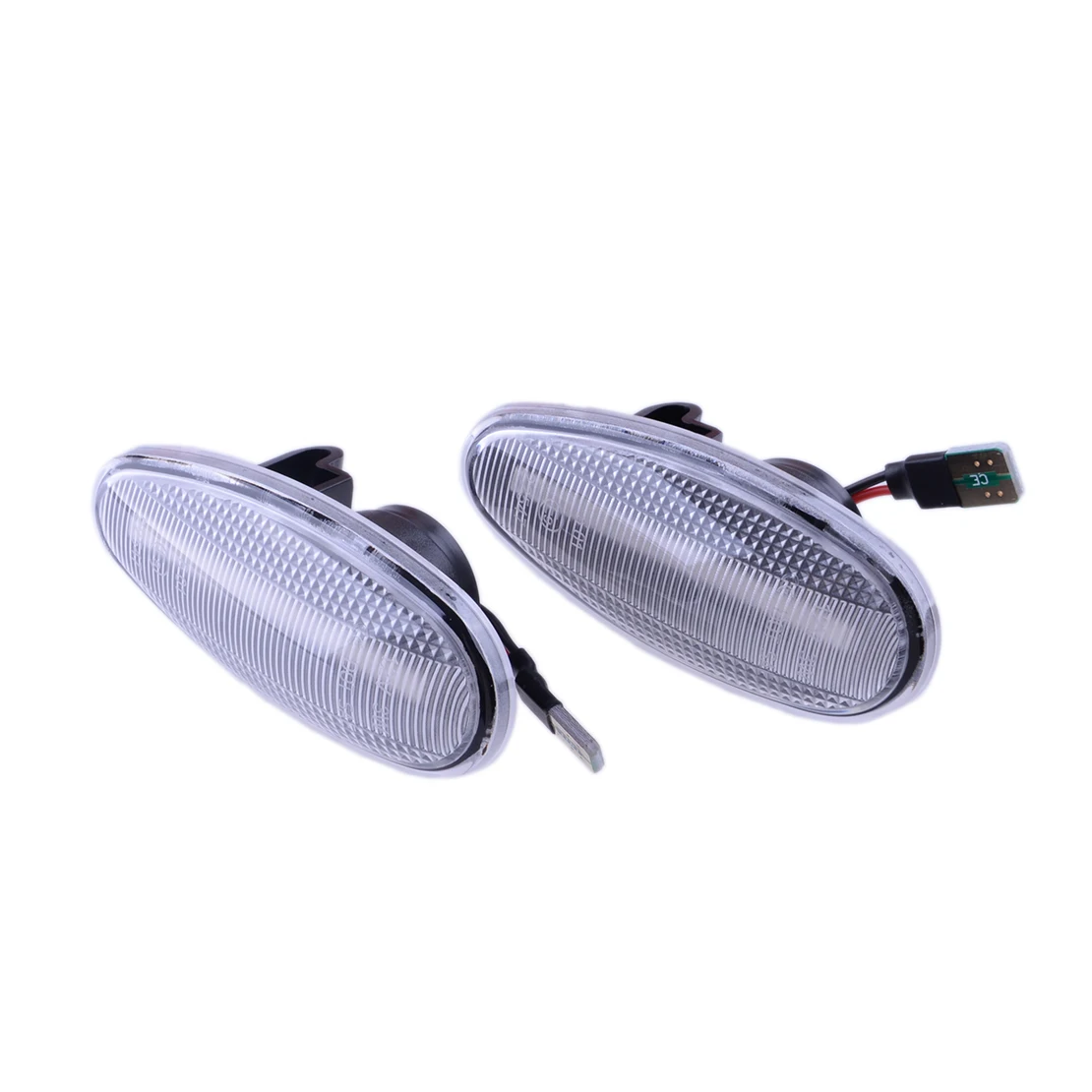 

1 Pair 12V Side Marker Turn Signal Light Clear Lens LED Fit for Mitsubishi Outlander Lancer I-Miev Pajero Galant Space Wagon 3W