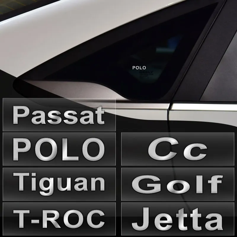 

Car Casual Personality Vinyl Graphic Decal Brand Logo Car Styling Stickers for Volkswagen Golf Tiguan Passat Jetta POLO Scirocco