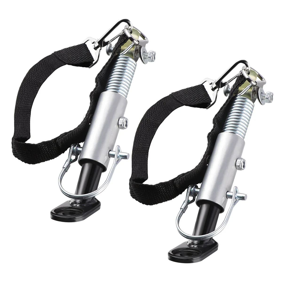 

2pcs Universal Bike Trailer Hitch Quick Release Metal Linker Trailer Hitch Adapter Attachment (Silver)