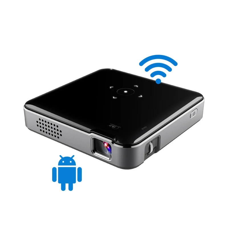 

Светодиодный мини-проектор Aome factory, портативный домашний кинотеатр, система Android с Wi-Fi, беспроводной проектор для телефона, видеопроектор 1080p...