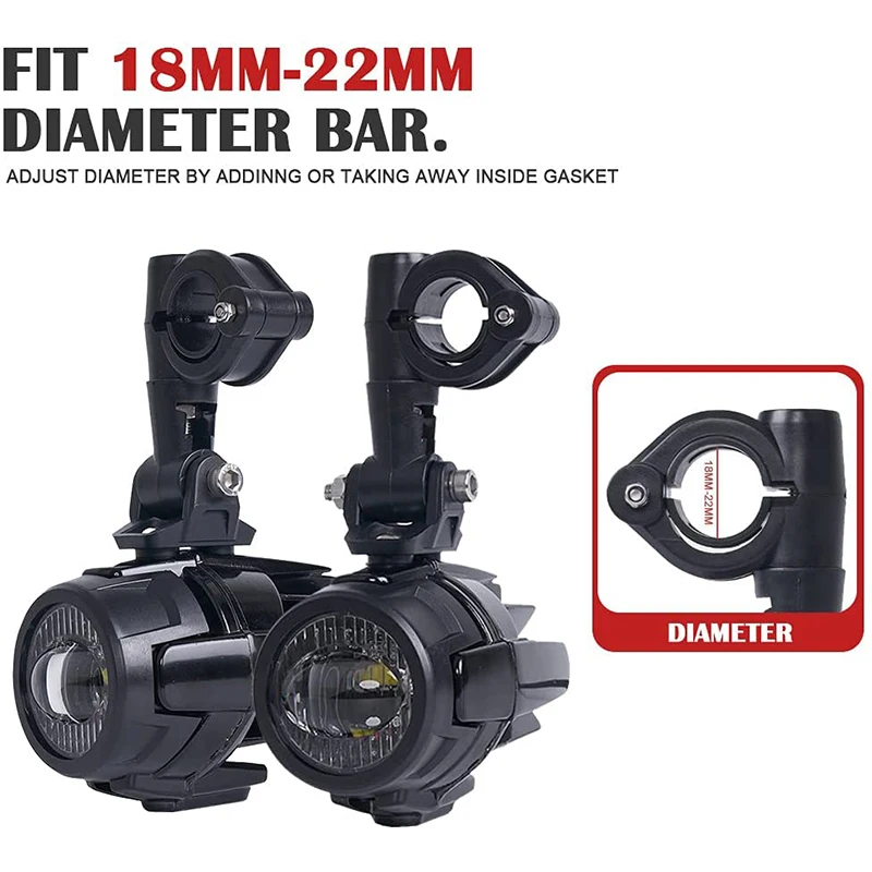 Фото Светодиодная противотуманная фара 40 Вт для мотоциклов BMW R1200GS R1250GS ADV F800GS K1600 Honda CRF1000L SUZIKU №3