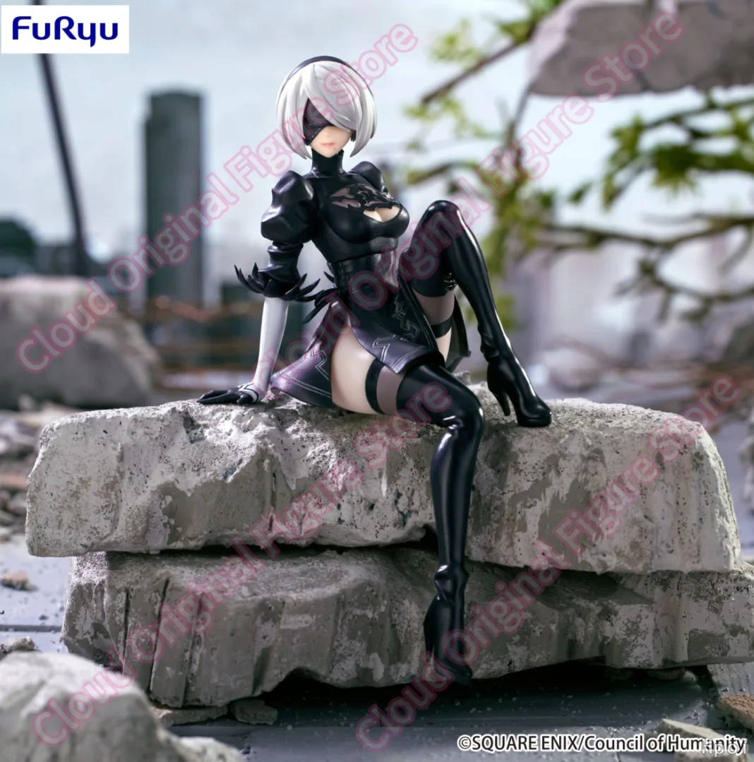 Фото В наличии 100% оригинальный Furyu NieR: Automata Ver1. Фигурка 1a Noodle Stopper, аниме-фигурка 2B, коллекционная модель, игрушка, подарок №4