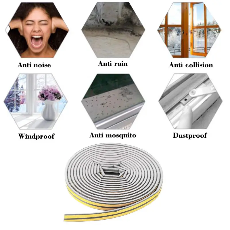 Серая Плотная Пенопластовая Лента Звукоизоляционная Амортизирующая