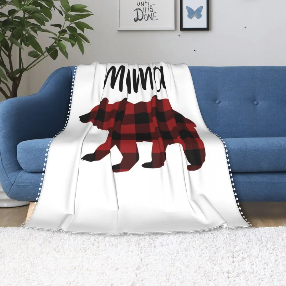 

Красное Клетчатое одеяло в виде буйвола, медведя, подарок на день матери, дешевое пушистое покрывало, флисовое мягкое одеяло для дивана
