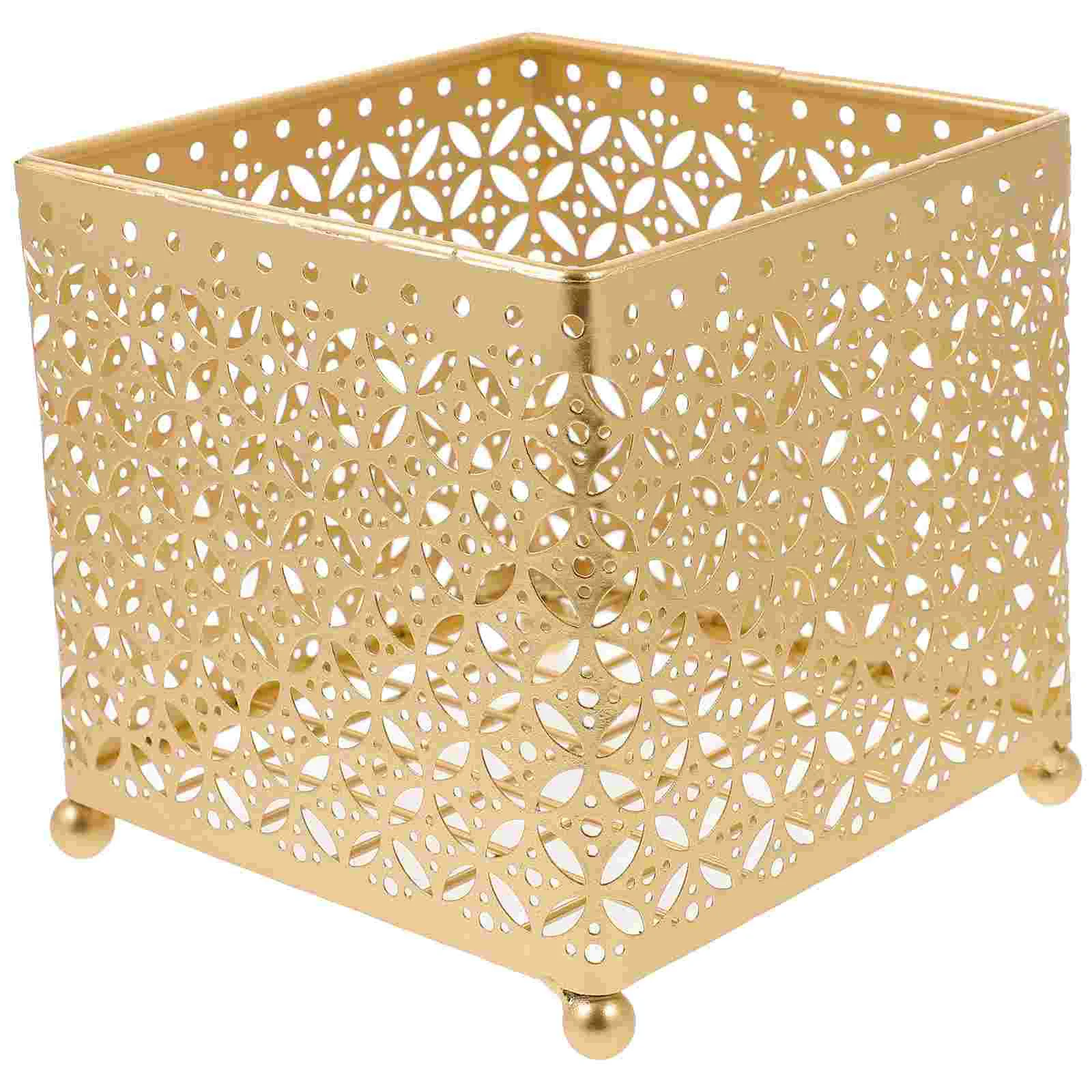 

Storage Box Makeup Holder Supplies Rack Metal Container Baskets Organizing