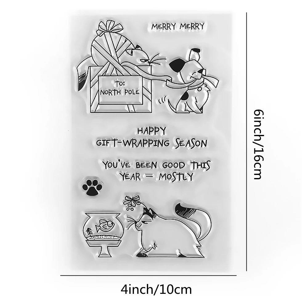 Северополюсные прозрачные штампы для рукоделия открыток фотоальбомов