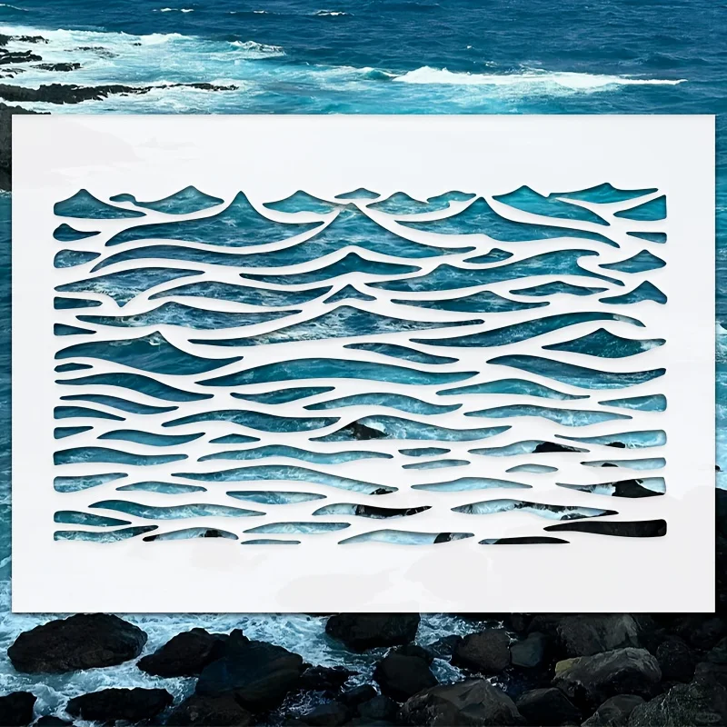 

Трафареты PenhuaMoban волны А4