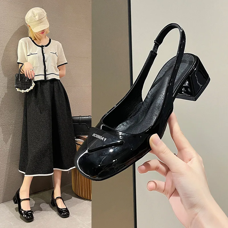 

Босоножки женские на танкетке, однотонные сандалии с открытым носком, туфли на высоком каблуке, Повседневная модная обувь с ремешком с пряж...