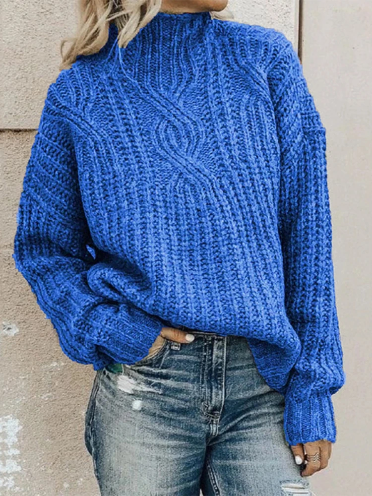 

Oversized Sweater Women Jumper Knitted Warm Pullover Long Sleeve Womens Knitwear 2023 Fashion Winter Clothes Women Tops Sweaters