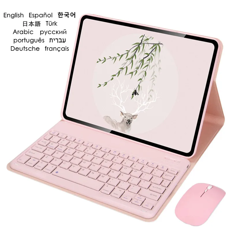 

Funda for Xiaomi Pad 5 Case Keyboard Cover for Xiaomi Mi Pad 5 Pro Case 2021 Russian Spanish French Wireless Tablet Keyboard