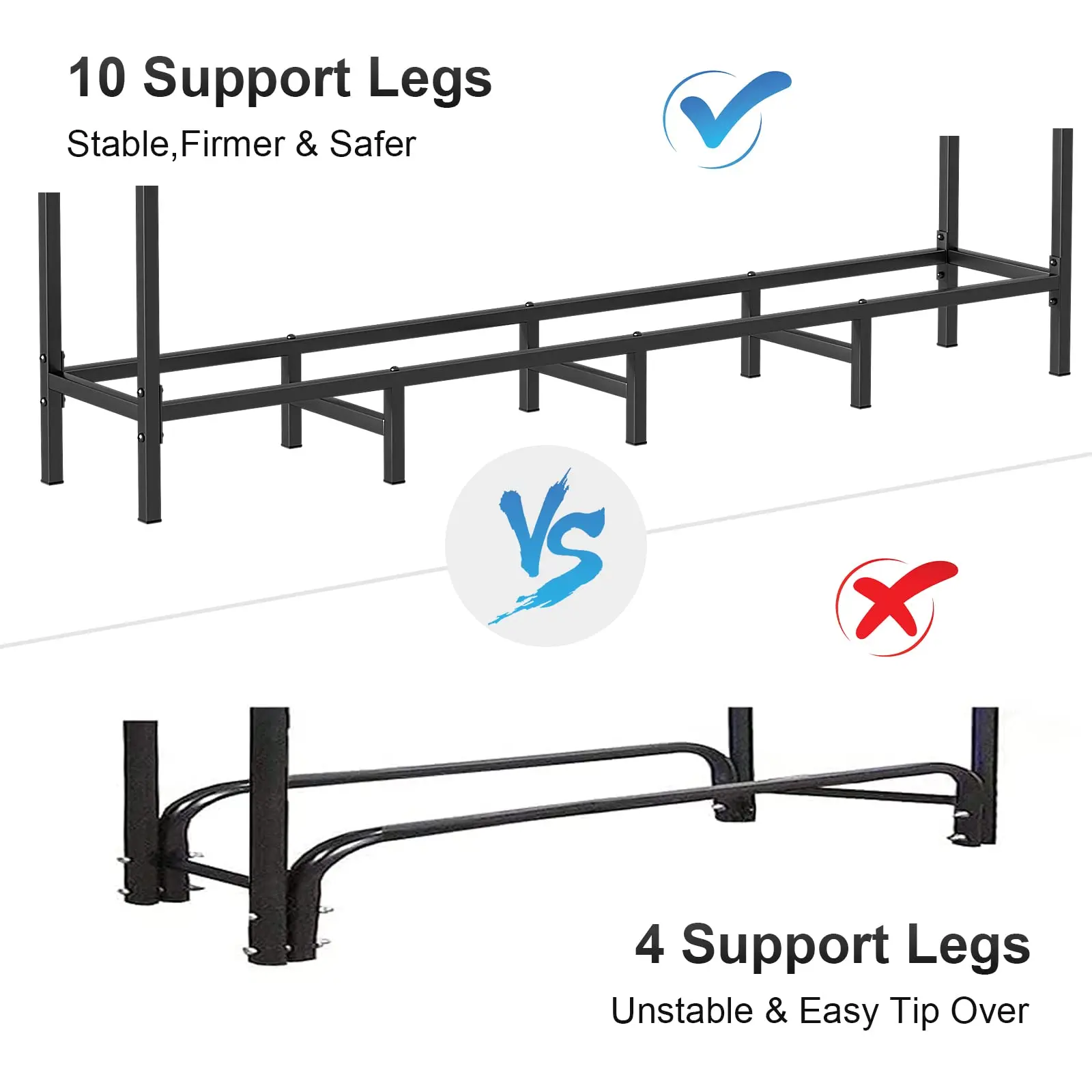 4 фута/5 3 фута наружная внутренняя стойка для дров хранения древесины в камина