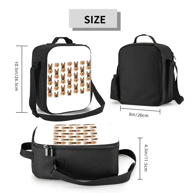 Сумка для еды влюбленных немецких овчарок переносной холодильник льда термо-еды