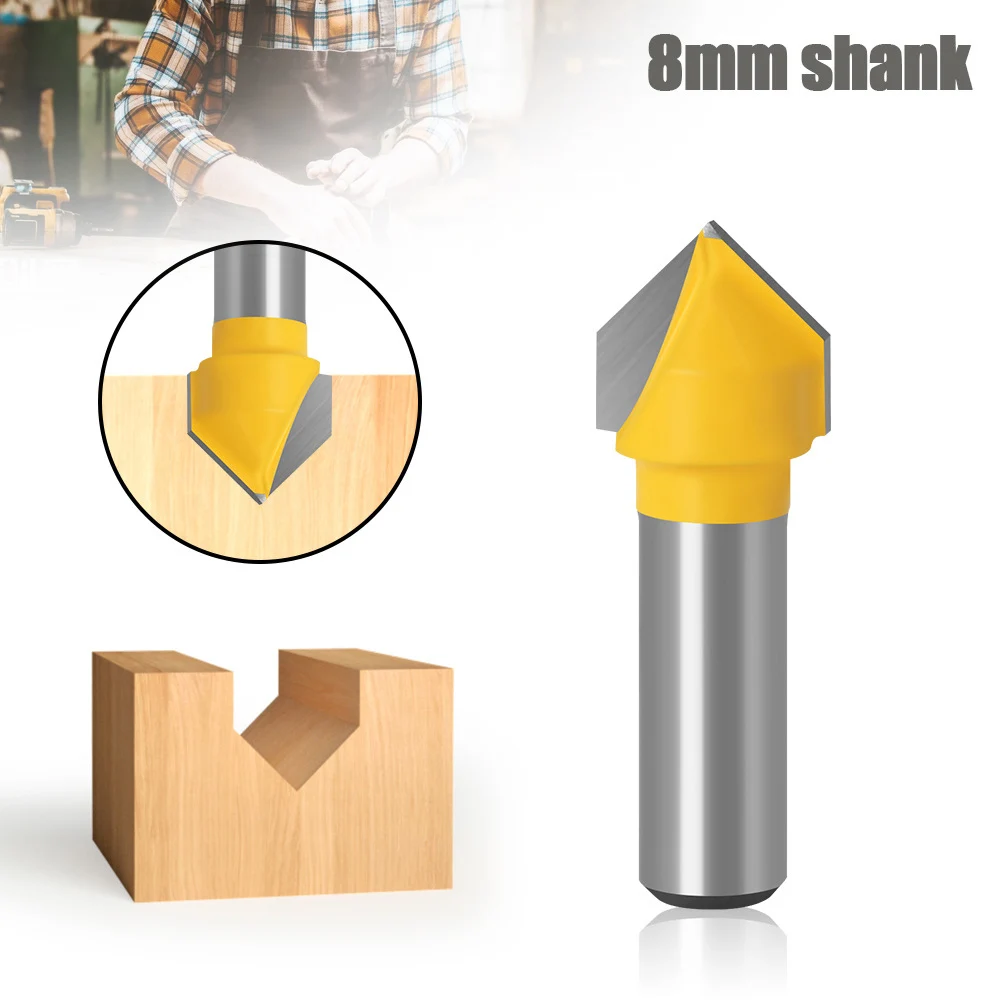 

Milling Cutter Tools Shank Bit Raised Panel Cabinet Door Router Bit Sets V Type Milling Cutter Woodworking Durable gass