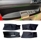 Для VW POLO 2004 2005 2006 2007 2008 2009- 2011 хэтчбекаседана из микрофибры кожаная защитная накладка для внутренней двери