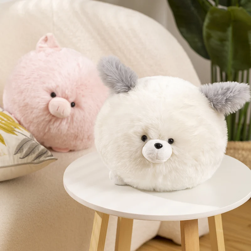 

Cute Round Fatty Stuffed Animals Plush Doll Kawaii Dog Pig Plushies Doll Pillow Cartoon Soft Kids Babys Toys for Girls Boys Gift