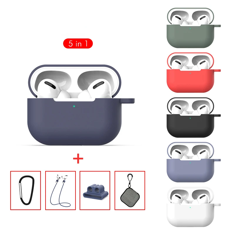 

Factory Direct Selling in 1 Bag Case Strap Holder For Apple Pro Case Wireless Bluetooth Capa For Airpods 3 Protective Cover Skin