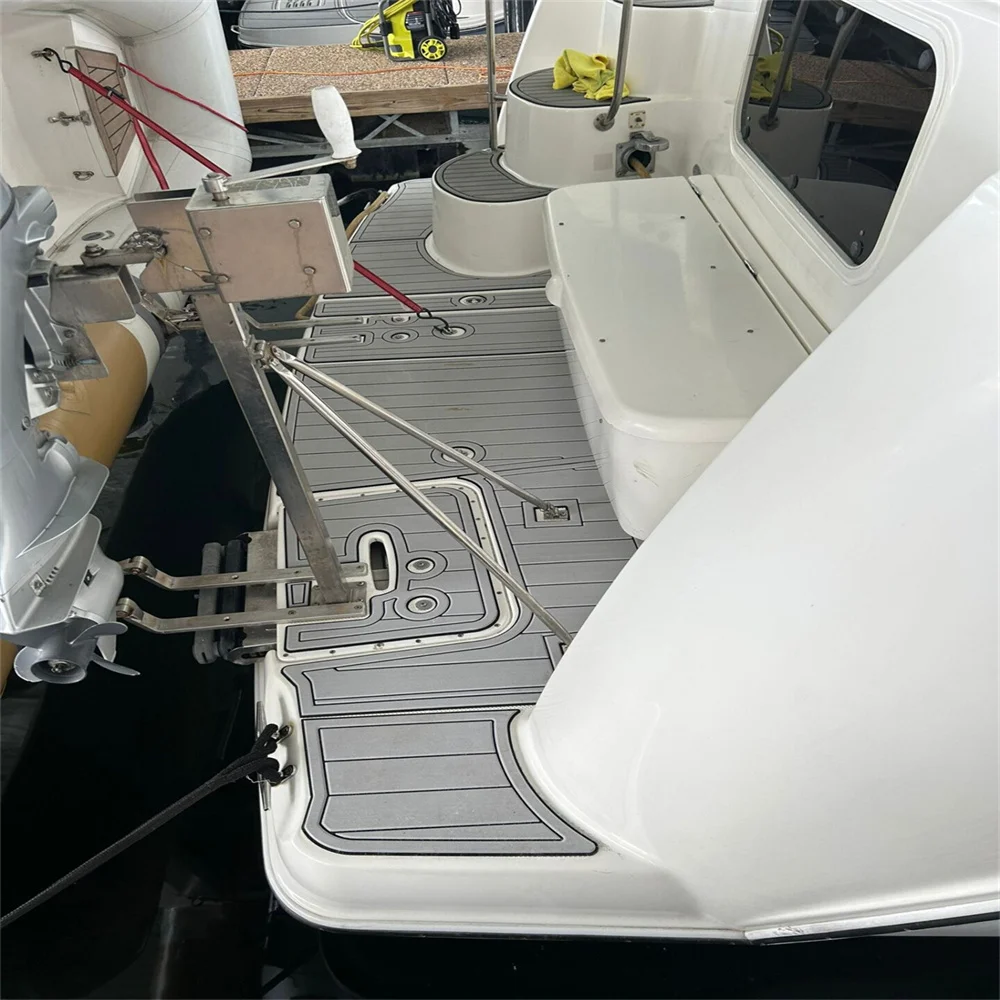 Фото 2006 Meridian 408 Swim Platform Step Pad Boat EVA Foam Faux Teak Deck Floor Mat SeaDek MarineMat Style Самоклеящийся g1a6 №2