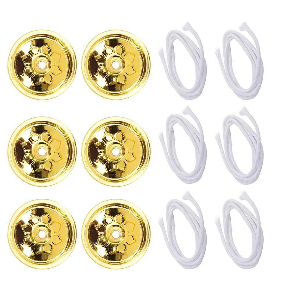 

Wick Oil Floating Lamp Wicks Holderreplacement Light Lanterns Glassbutterburner Round Diy Holders Diya Braided Kerosene Disc