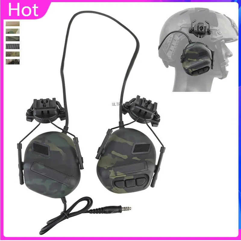 

Tactical Noise Reduction Headset Airsoft Cs Shooting Sound Pickup Headphone Paintball Hunting Combat Ear Protective Earphone