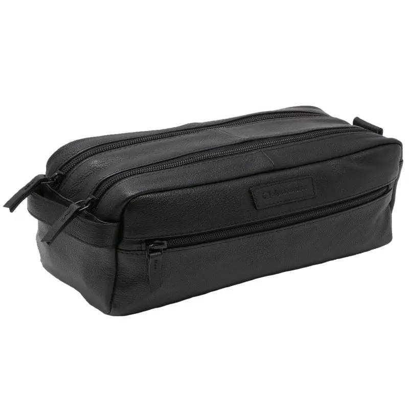 

Stylish Genuine Leather Sedona Travel Dopp Kit Toiletry Bag Shaving Kit Case, Perfect For Home and On The Go