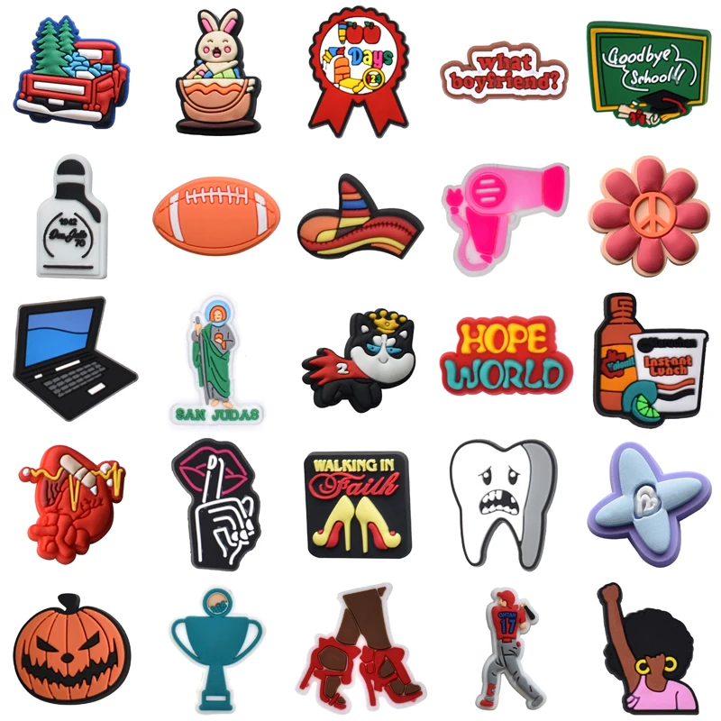 

Para Pins Set Jeans Men Gifts Women Charm Decorations for Crocs Shoe Charms Kids Packs Shoes Accessories Girl Boy Wholesale Bulk