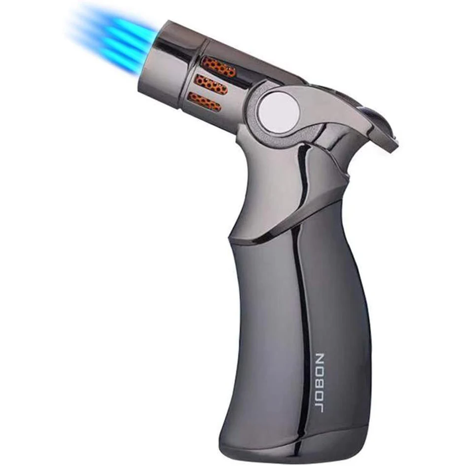 

Portable Torch Lighter 4 Jet Flame Windproof Cigarette Lighter Suitable for Barbecue Baking Candle Camping Tool Men's Cigar