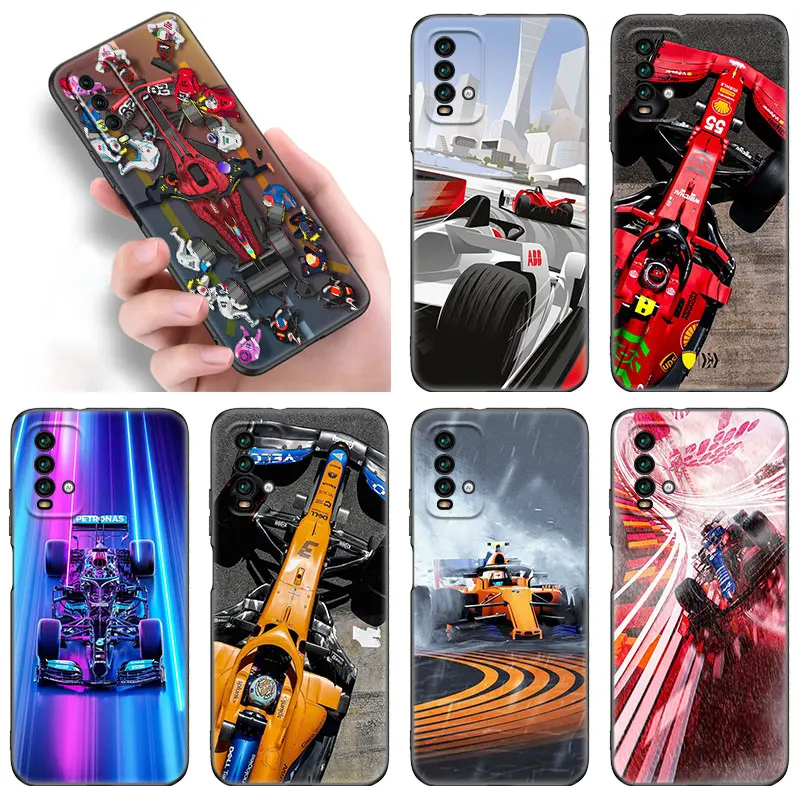 Чехол для телефона Formula 1 F1 Racing Circuit Xiaomi Redmi Note 11 10 9 8 Pro 11T 10T 8T 10S 9S 9A 9C 9T 9i черный чехол