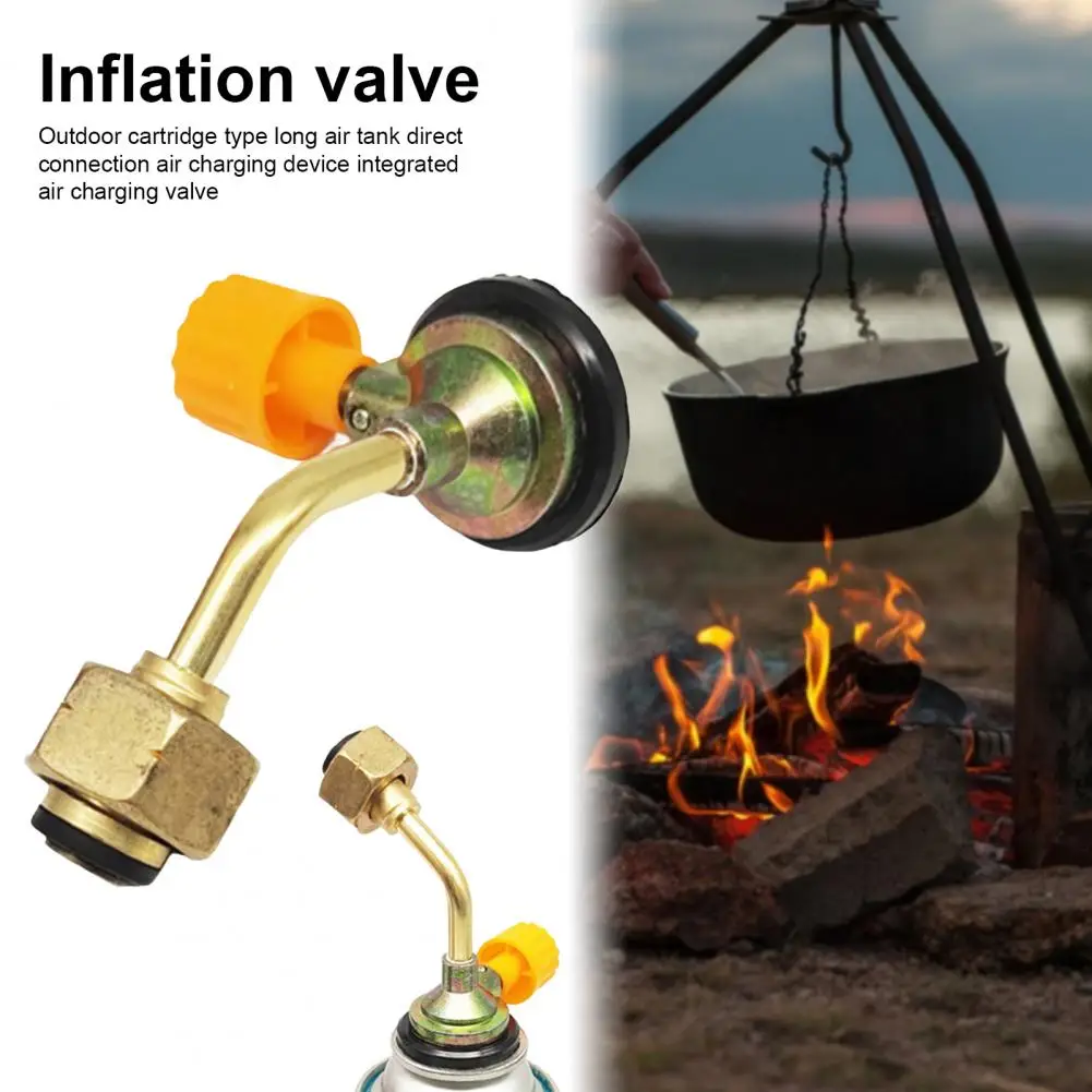 

Inflation Valve Direct Connector Adapter Leak Proof Rust-proof Integrated Inflation Valve Camping Picnic Supply