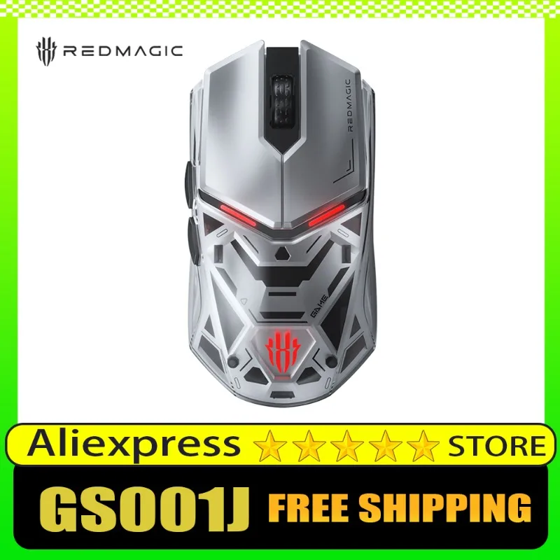 Фото Redmagic GS001J Киберспортивная мышь Двухрежимная беспроводная PAW3395 26000 точек на дюйм 8K RGB-подсветка для игровой мыши Легкий дизайн №1