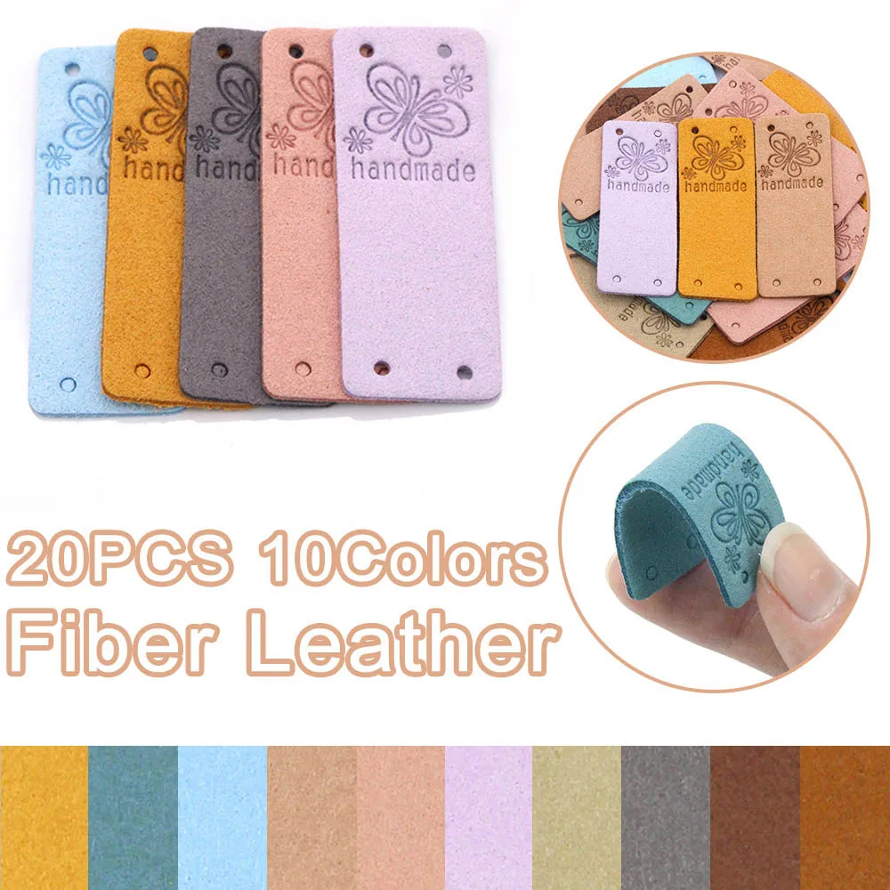 20 шт. кожаные этикетки для одежды 2 х5 см | Дом и сад