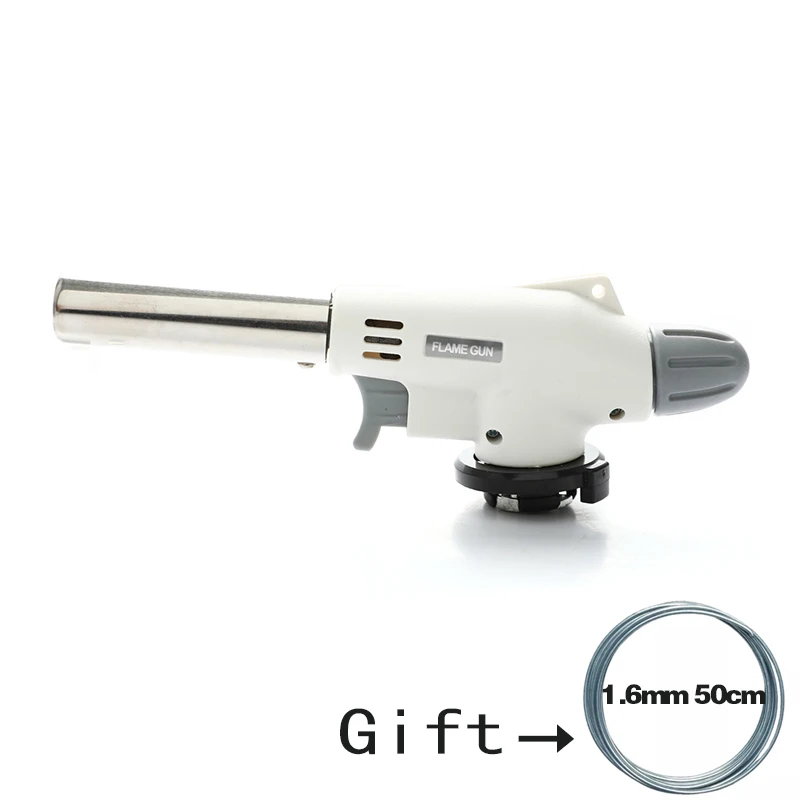 

1Pc Cooking Soldering Lighter Heating Flame BBQ Heating Tool Butane Burner Gas Welding Gun Torch Blowtorch Welding Gas Burner