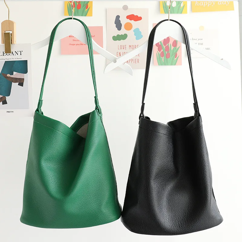 

MODITI Women Tote Bag New in Pretty Solid Color Shoulder Bags Comfortable Design Casual Bucket BagsStyle