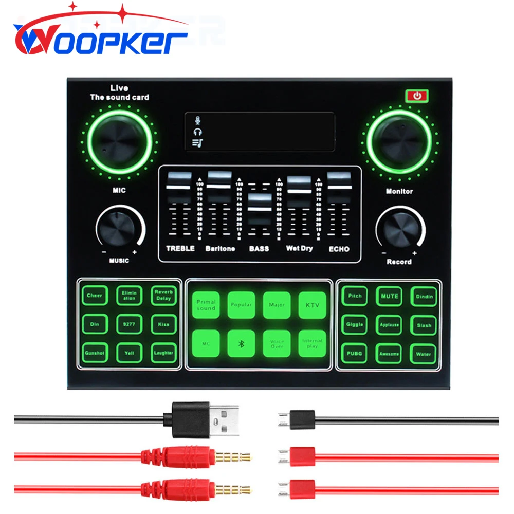 

Live Sound Card V8 V8S V8X V9 Webcast Microphone Recording Studio Equipment Streamer for PC Phone Computer