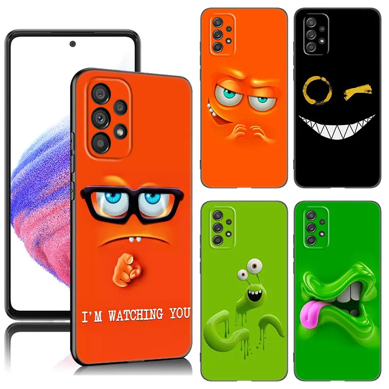 

Funny Face Phone Case For Samsung A21 A52 S A13 A22 A24 A32 4G A14 A23 A34 A53 A54 A73 5G A11 A12 A31 A33 A50 A51 A70 A71 A72
