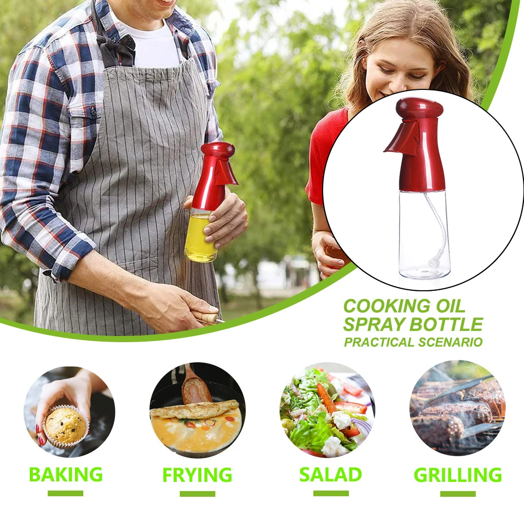 

Kitchen Oil Bottle 210ml Oil Spray Bottle Cooking Baking Vinegar Mist Sprayer Barbecue Spray Bottle Cooking Grilling Roasting
