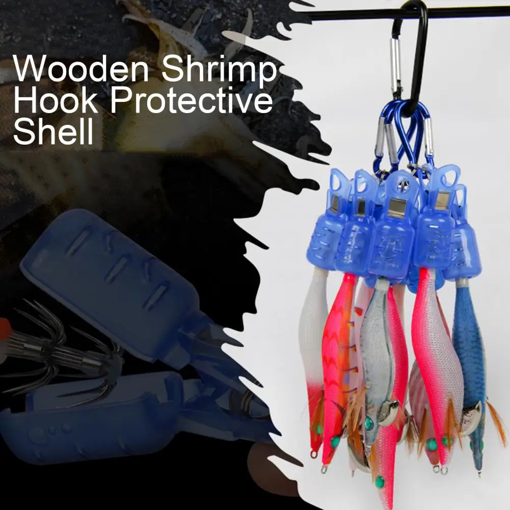 

1 комплект, чехол для рыболовного крючка из АБС-пластика, защита для рыболовного крючка с подвесным отверстием, защита от падения, рыболовны...