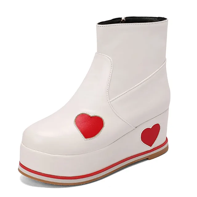 Printed Zip Ankle Boots 