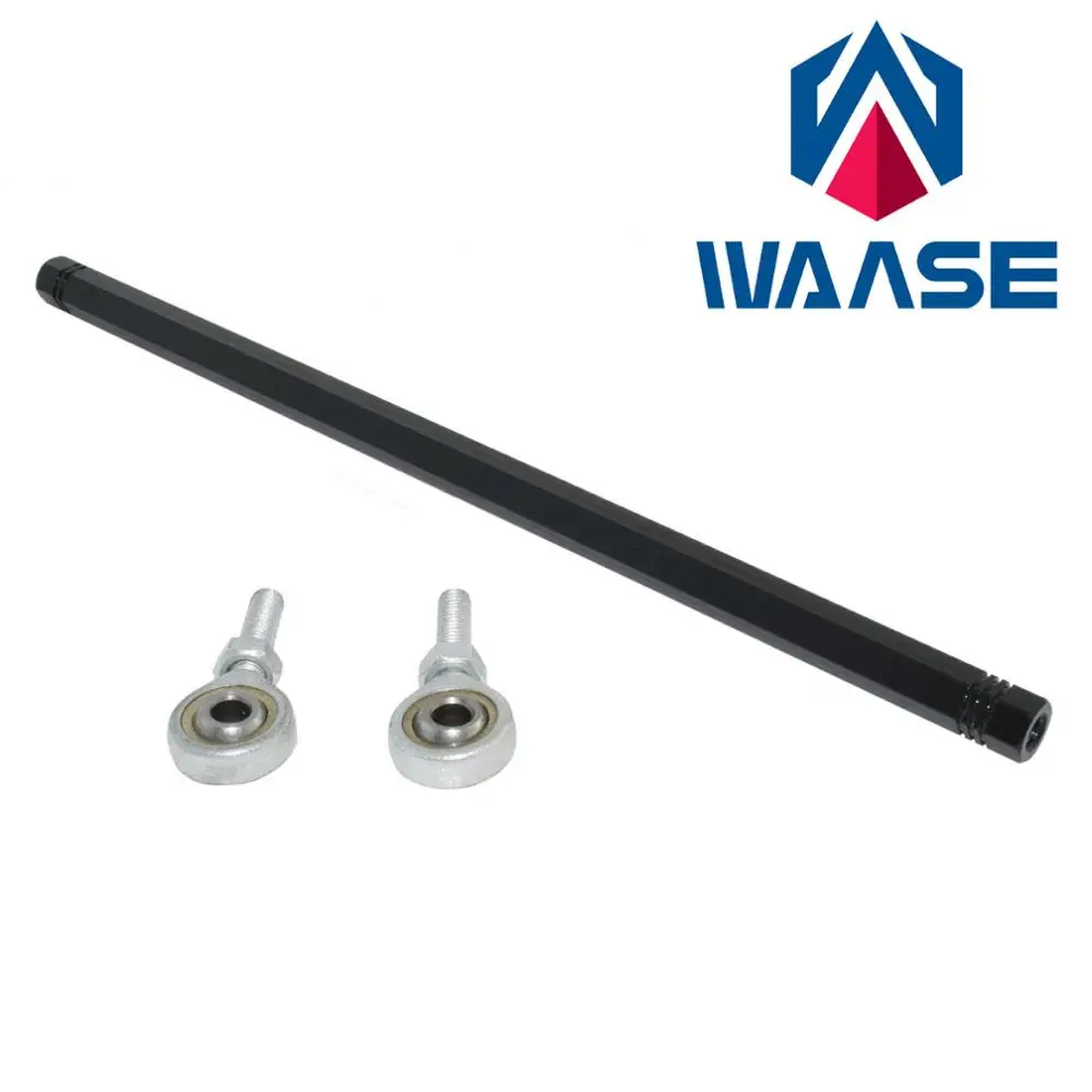 

waase 240mm Black Motorcycle Universal Gear Shift Linkage Shifter Link Rod with Rod End Bearing For Racing Rearset Footrests