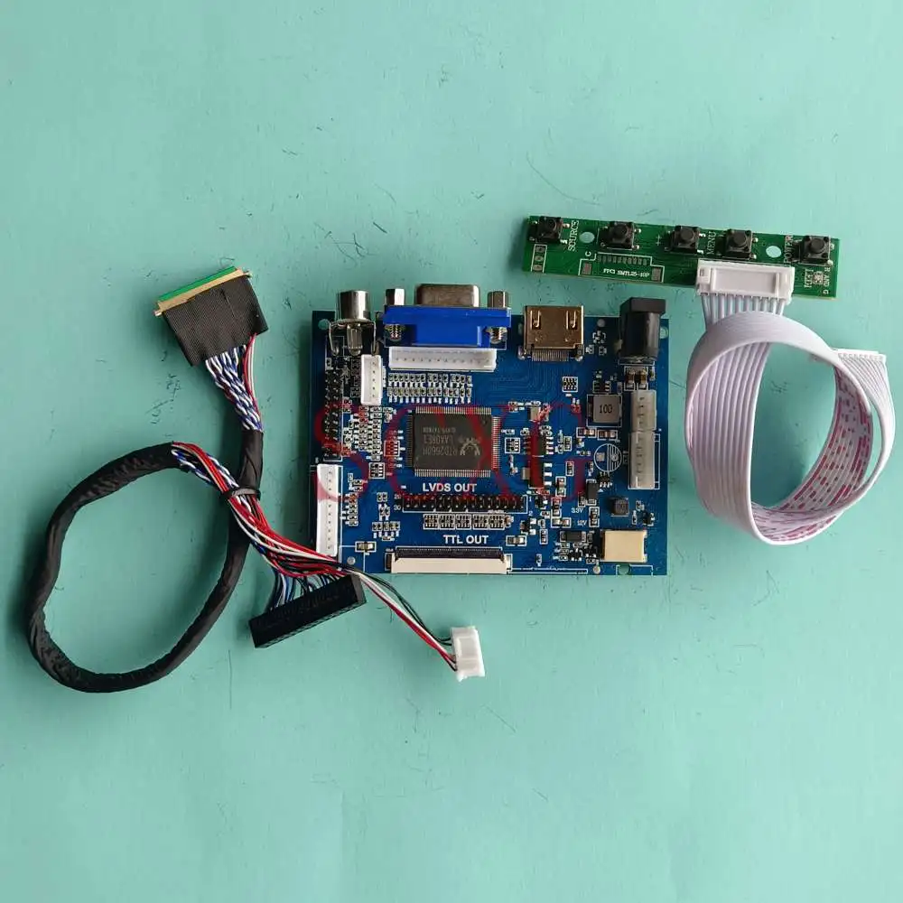 

LCD Monitor Controller Board For LP156WH4-TLQ1 15.6" Kit DIY VGA+2AV+HDMI-Compatible 1366*768 Laptops 40 Pin LVDS