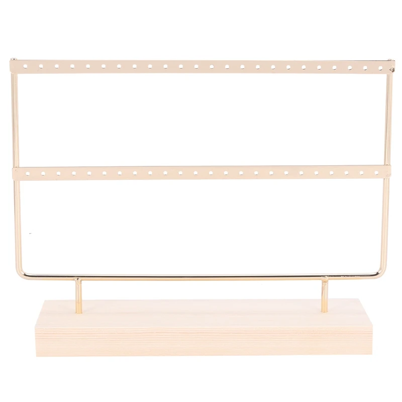 

Подставка для сережек-гвоздиков золотого цвета, держатель для ювелирных изделий, стеллаж для украшений с подносом/тарелкой для сережек Nec