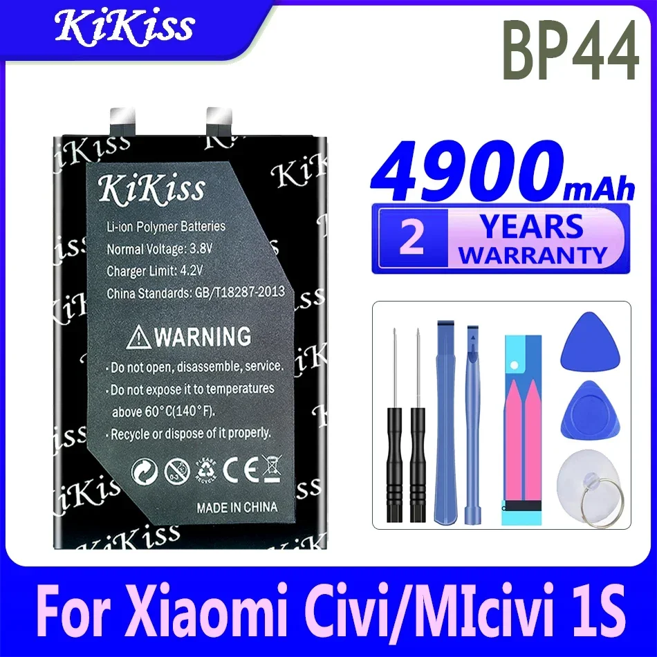 Мощная батарея 4900 мАч KiKiss BP44 BP4E для Xiaomi Civi 1S 2/для MIcivi публи1s публи2