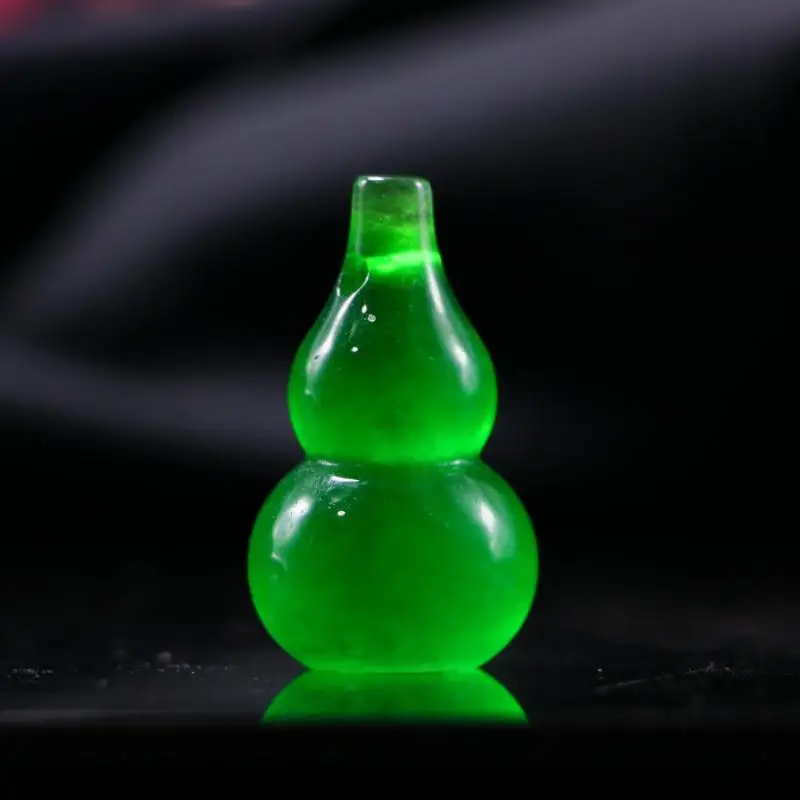 

Натуральные зеленые нефритовые бриллианты для мужчин и женщин, Изящные Ювелирные изделия из Мьянмы, жадеитовая тыква, счастливые подвески, амулеты фэн-шуй