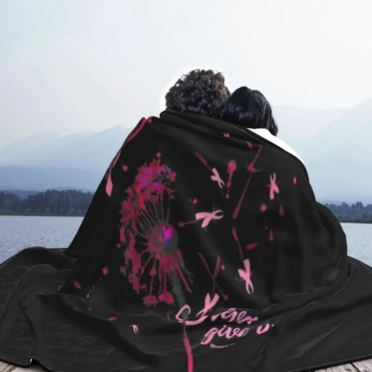 Одуванчик никогда не давайся забавное одеяло с информацией о раке молочной