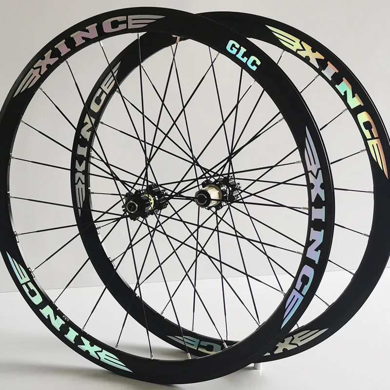 

700C Road Wheel Set Frame Height 40MM Straight Pull New XINC Road Bike Reflector Disc Brake Six-D Quick Release Wheel Set
