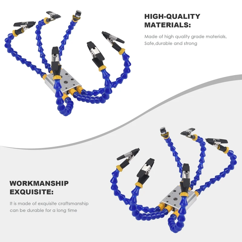 Настольные тиски настольный зажим паяльная станция с 6 шт. гибкие рычаги паяльник