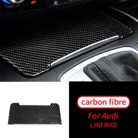 for audi a4l b8 a5 q5 10 18 real carbon fiber center control gear cigarette lighter cover decorative car interior accessories