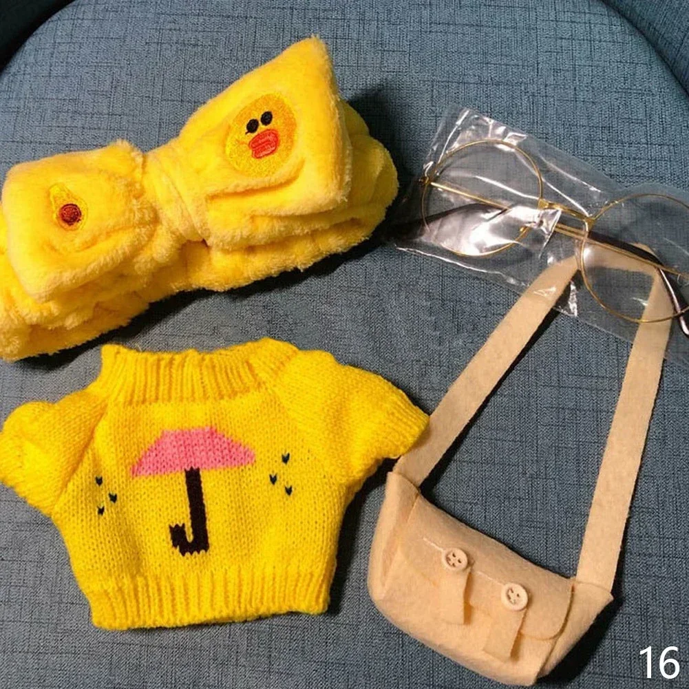 30 см для кафе LaLafanfan Одежда в виде утки Толстовка с капюшоном Мультяшная плюшевая